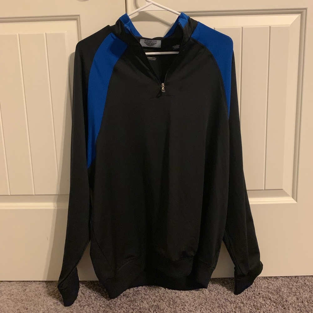 The Olympic Club lightweight Black zip-up jacket large